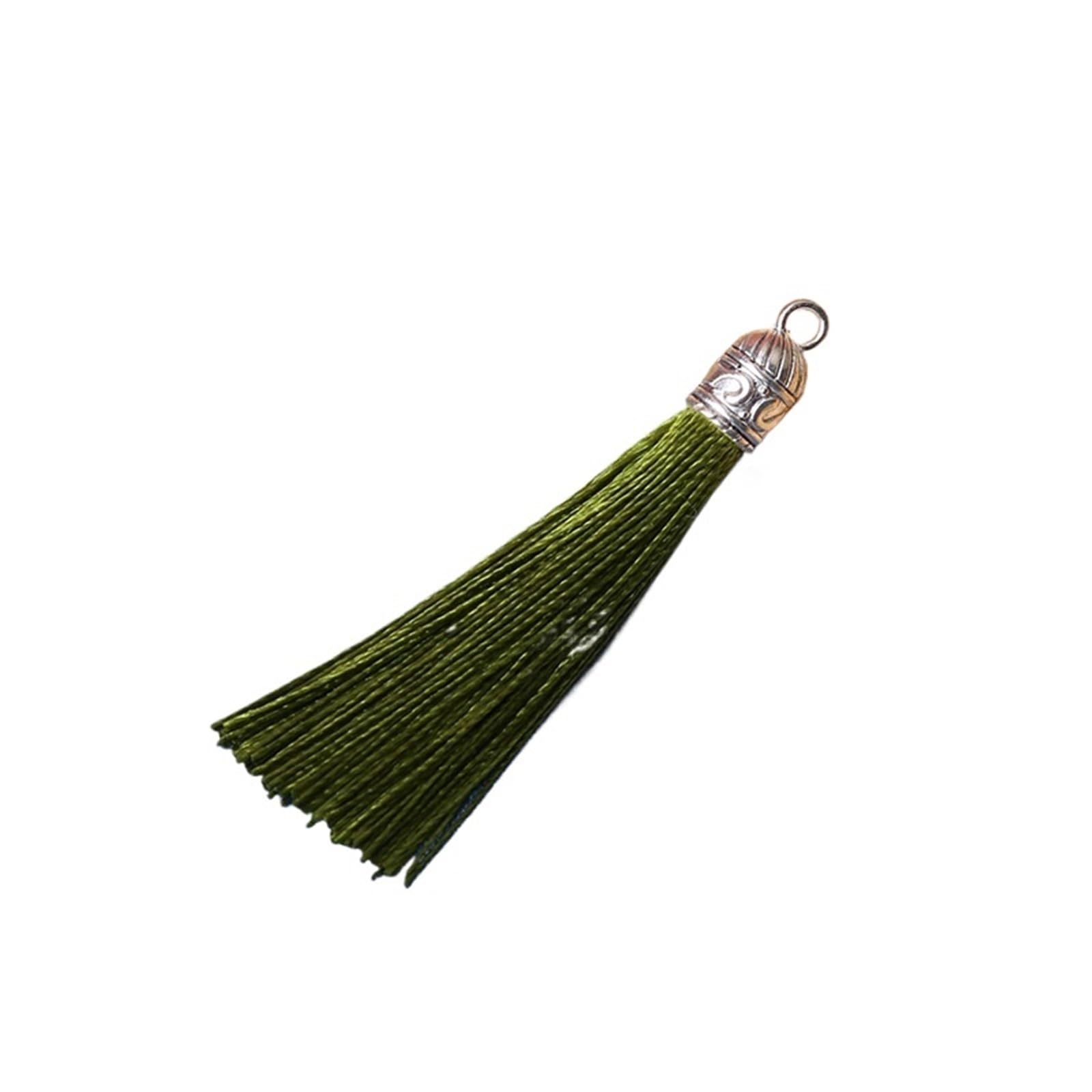 Ornamental tassel, Tassels Decoration Silky Handmade Mini Crafting Tassel for Bracelets DIY Craft