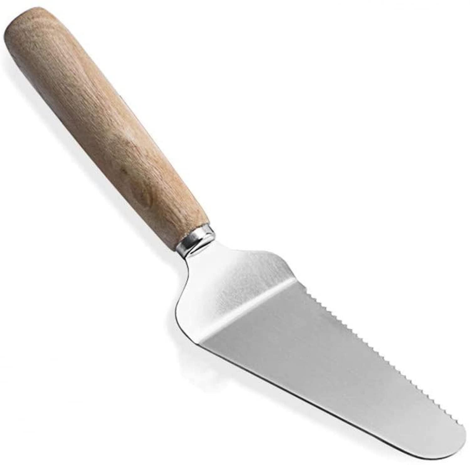 Set Spatole Acciaio Inossidabile 3 Pezzi - Per Pizza, Hamburger, Barbecue - Con Manico In Legno Antiscivolo - Foto 12