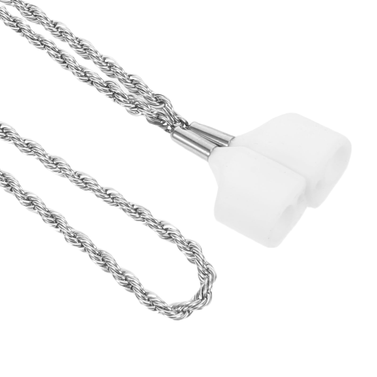 Happyyami Collar para Auriculares Correa Magnética Antipérdida Cadena de Acero para Deportes Viajes Auriculares Inalambricos