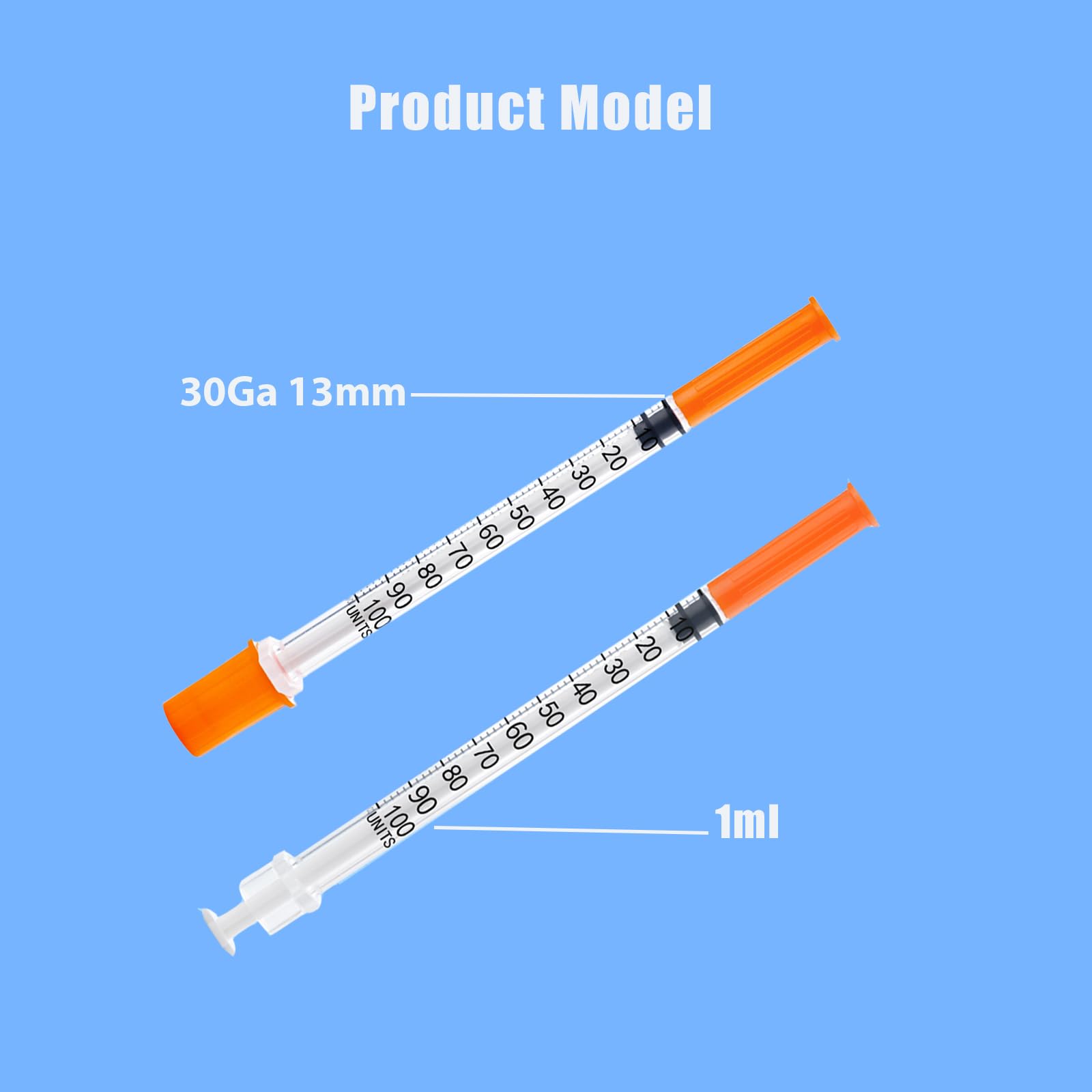 100 Stück Transfer Werkzeug mit Skala, 1ml Kunststoff Mehrzweck-Messgeräte (30g 13mm), Einzeln Verpackt, für die Flüssigkeitstrennung,Laborzubehör (100)
