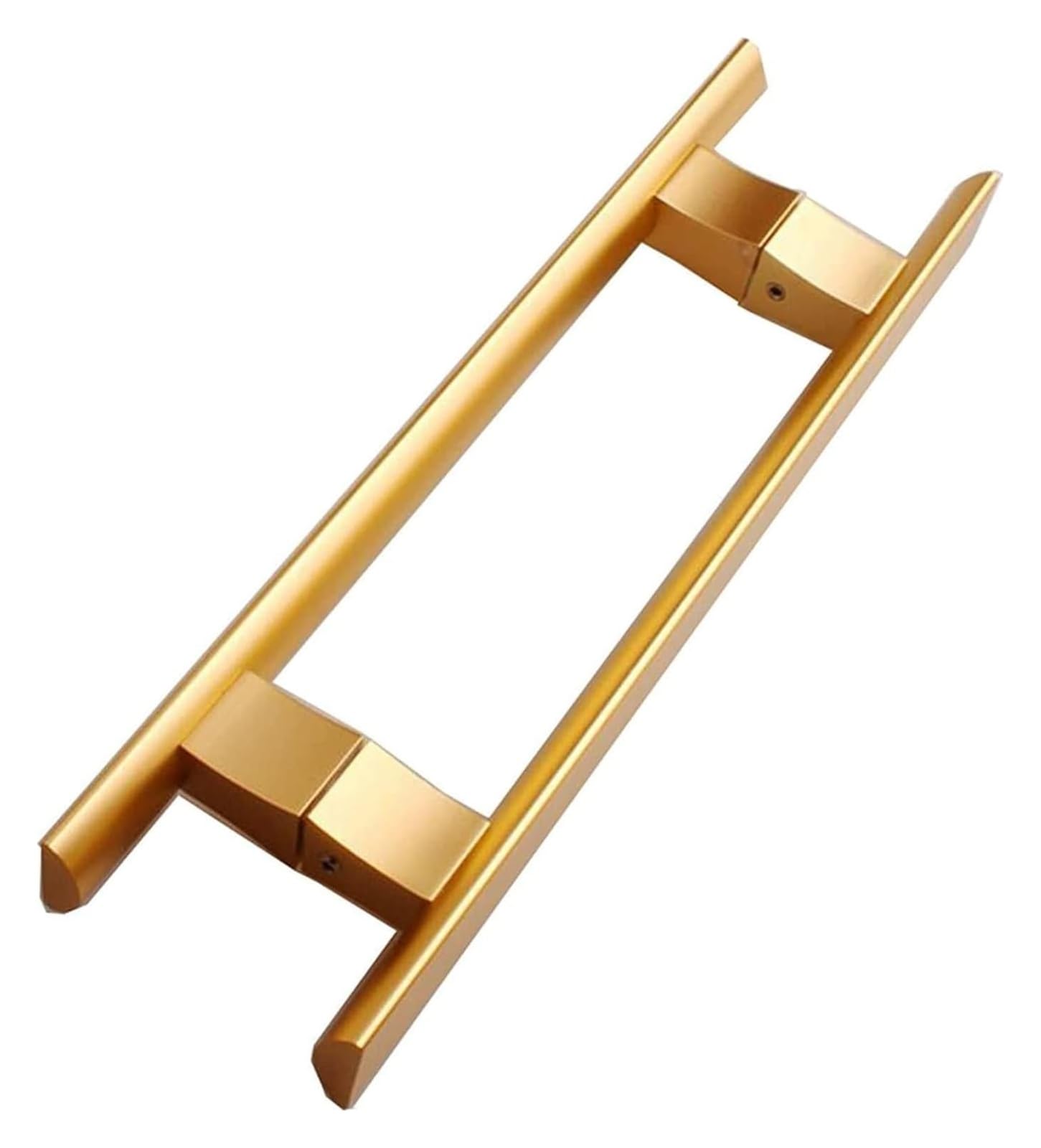 CWCQGH Push Pull Door Handle, Sliding Barn Door Handles, Modern Stainless Steel Door Pull Push Handle with Fittings, for Wood/Glass Doors,Gold-80cm(31.5in)