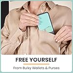 WALLAROO-Premium-Leather-Phone-Card-Holder-Stick-On-Wallet-for-iPhone-and-Android-Smartphones-Spearmint-Leather