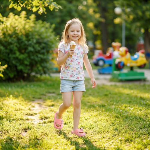 Image of Toddler Slides Sandals Unicorn Bunny Non-Slip Beach Pool Home Slippers | Kids Unicorn Dinosaur Bunny Slides Sandals for Boys Girls - Cute Non Slip Home Bath Shower Outdoor Shoes