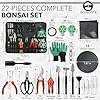 Bonsai Toolkit - Mini Garden Tools, Bonsai Wire Kit, Repotting Mat for Indoor Plants, Bonsai Tools, Succulent Tools, Bonsai Tree Kit Tools for Beginners, Bonsai Turntable, Transplanting Tool