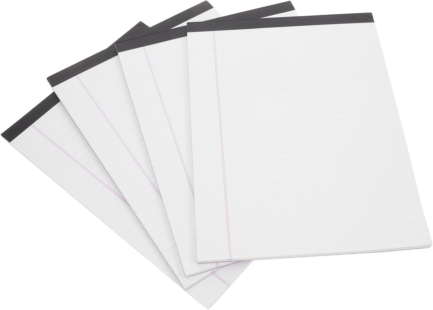 Veemoon 4Pcs Legal Pads Wide Ruled Writing Notepads Single Sided Ink Resistant for School and Office Ample Supply for Note Taking and Drawing Needs Veemoon 4Pcs Legal Pads Wide Ruled Writing Notepads Single Sided Ink Resistant for School and Office Ample Supply for Note Taking and Drawing Needs