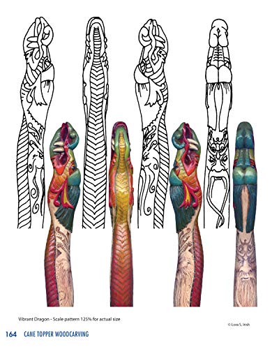Cane Topper Woodcarving: Projects, Patterns, and Essential Techniques for Custom Canes and Walking Sticks (Fox Chapel Publishing) Step-by-Step Instructions & Expert Stickmaking Advice from Lora Irish - Image 5
