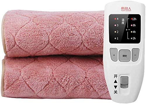 Single control timing electric blanket, intelligent 3 speed control, power failure protection, safe, warm and soothing, easy to operate, multi-color, multi-size
