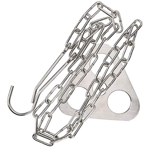 Cabide de tripé de acampamento, cabide de rack de churrasco portátil removível prático, corrente de