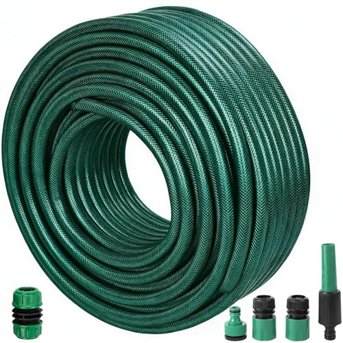 Gartenschlauch 5m wasserschlauch flexibel für Zuhause Garten Autos verschleiß- und reißfest Auslaufsicher Einfach zu lagern gartenschlauch 1/2 3/4 zoll Sprühschlauch