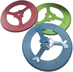 Brinquedo para Cachorro, Disco para Arremessar, Brinquedo Interativo Frisbee Colorido,Brinquedo Funcional para Cães