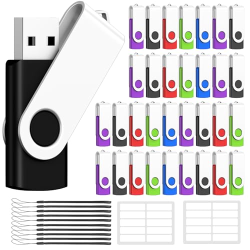 Image of 128MB (NOT 128G) Bulk Flash Drives 100 Pack, USB 2.0 Thumb Drive USB Stick