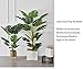 BLUECHO Set of 2 Artificial Monstera Deliciosa Plant 43 inch Tall Fake Tropical Palm Tree, Faux Swiss Cheese Plant for Home Garden Office Store Decoration, 11 Leaves