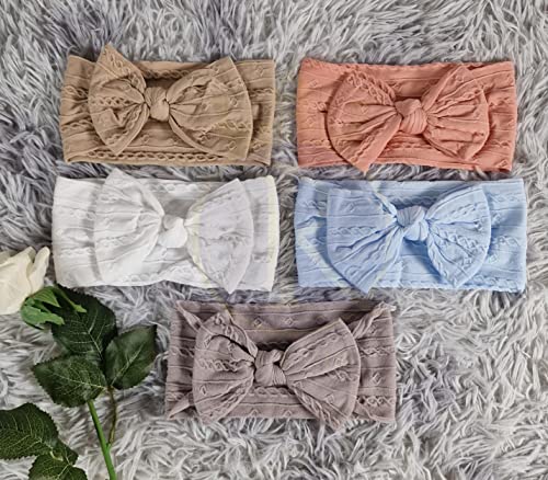 ROYAL ICON Baby Headbands for Baby Girls, Soft Comfortable Baby Bows and Headbands - Image 2