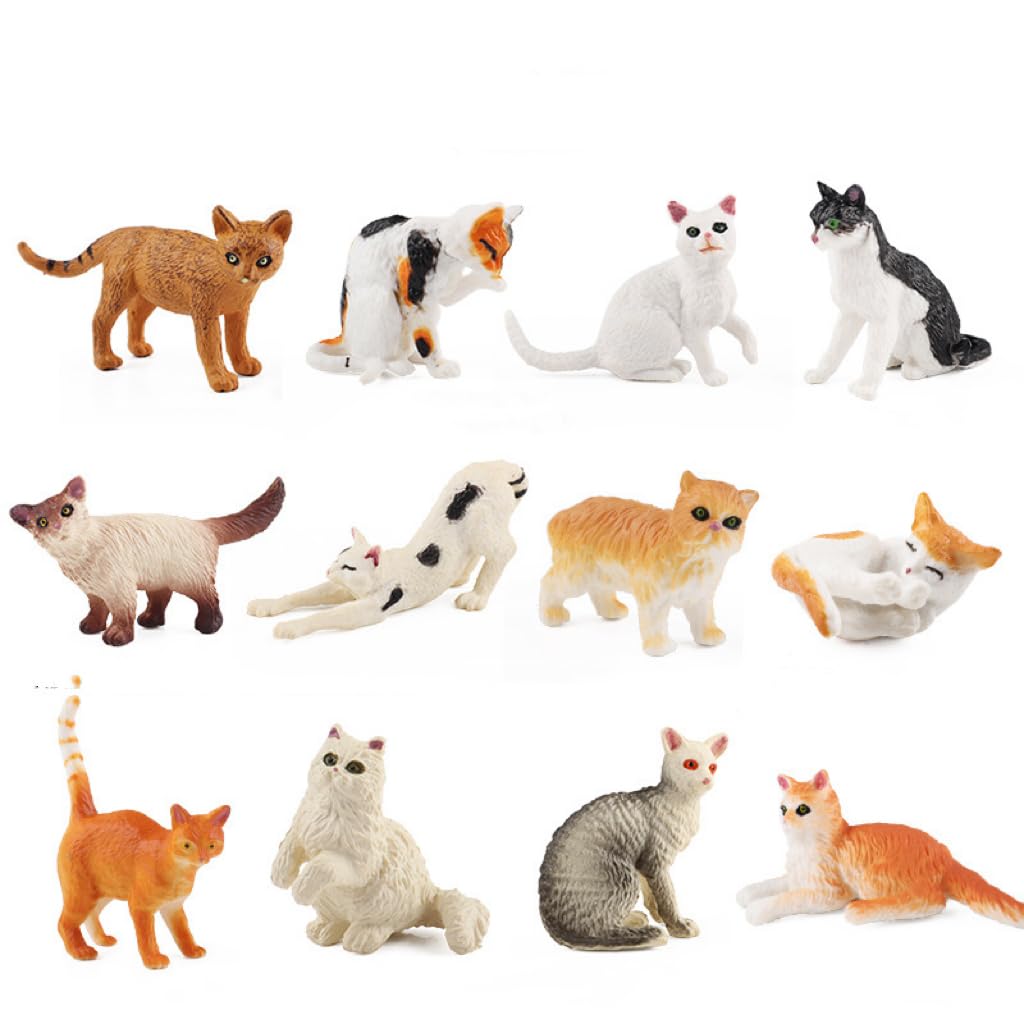RFJYGWQM Miniature Cat Figurines