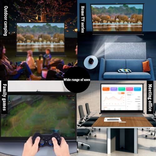 Pantalla portátil 4:3/16:9 4K de 50 pulgadas para proyector miniatura 5