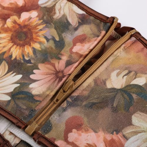 Image of Scarlet Darkness Corset Belt for Women Floral Renaissance Underbust Corset