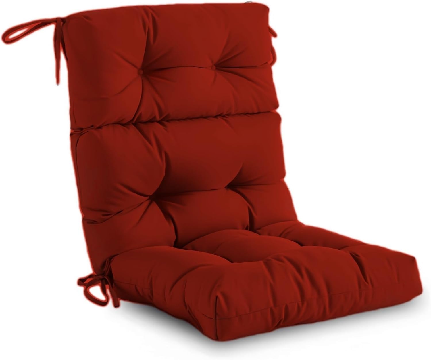 Coussin de chaise Adirondack bordeaux imperméable en tissu Oxford pour jardin
