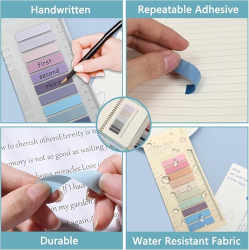 Image of Sticky Tabs for Notebooks - Multi-Color Sticky Index Tabs, PET Material Page Markers, Book Annotation Tabs & Sticky Flags for Office & Study Use (Pack of 1)