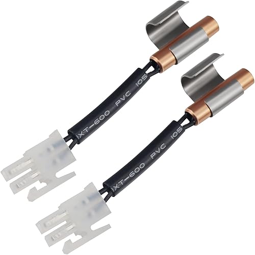 W10383615 Termistor para refrigerador con clip compatible con refrigerador Whirl-pool, reemplaza WPW10383615 AP6020675 PS11753994 EAP11753994