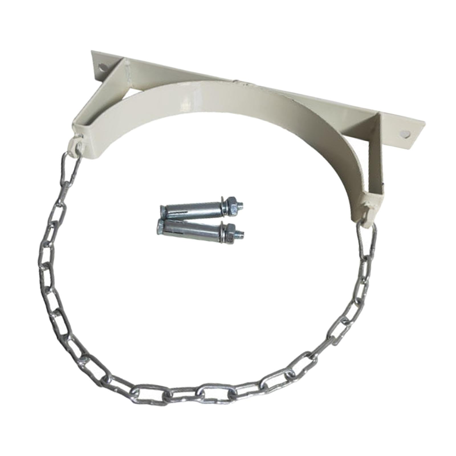 Bothyi Gas Cylinder Bracket Gas Tank Wall Holder Helium Tank Compressed Cylinders Propane Tanks Holder Expansion Tank Bracket, Single White