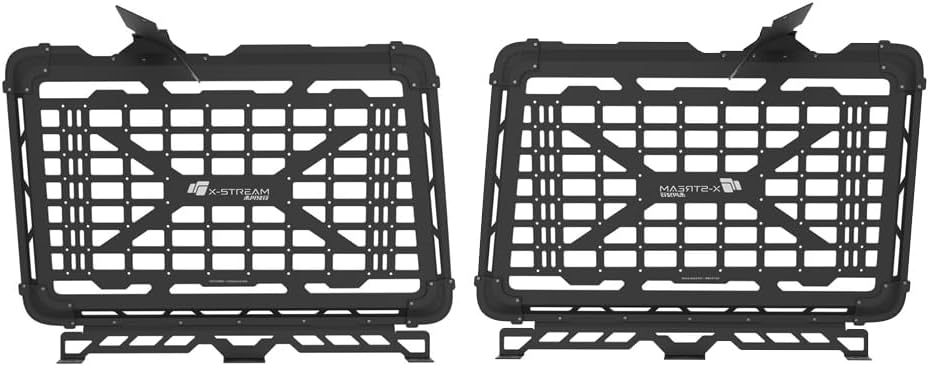 SXMA Car Rear Window Storage Shelf Tray for J-e.E p JK-4Door Wrangler 2007-2017, Side Window Grid Organizer for Backpack Bag Tools, Interior Accessories VAN008