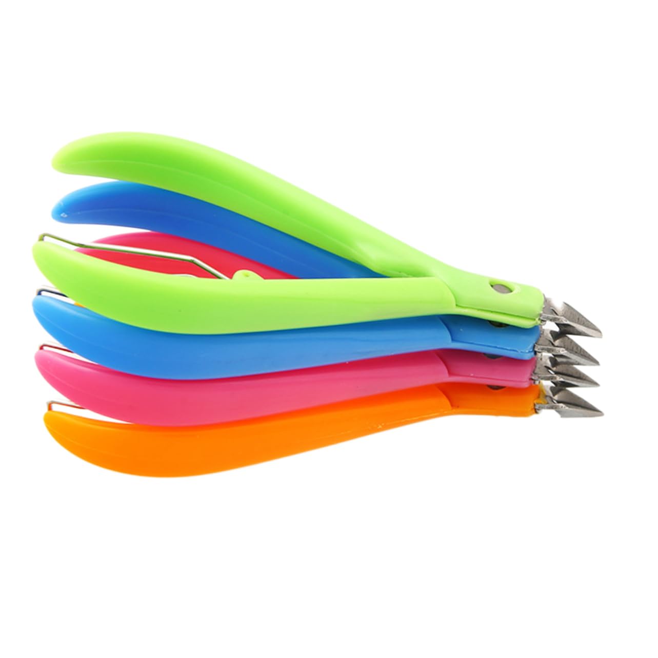 TOVINANNA Professional Cuticle with Plastic Handle Ultra Sharp Manicure Tool for Precise Nail Care and Easy Pedicure Maintenance Random Color