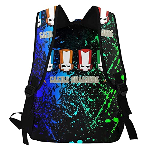 Casual Backpack Castle Knights_Crashers Unisex High Capacity Students Schoolbag Travel Fashion Shoulders Bag3