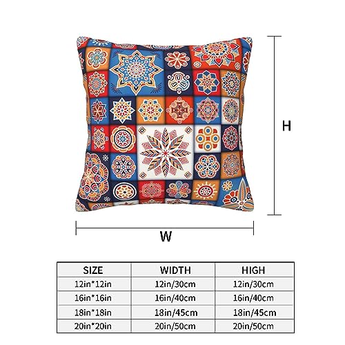 Housse de coussin floral rétro BAFAFA 45x45 cm pour canapé et salon