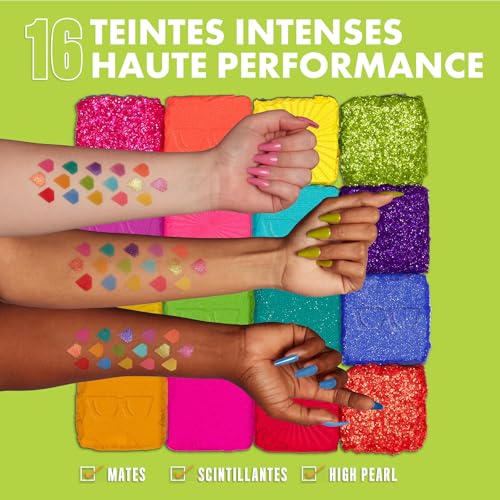 NYX Professional Makeup Palette de Fards à Paupières Ultimate Shadow 16 couleurs Finition et Longue Durée Formule Vegan Sans Ingrédients d'Origine Animale ou Dérivé I Know That' Bright - vue 4