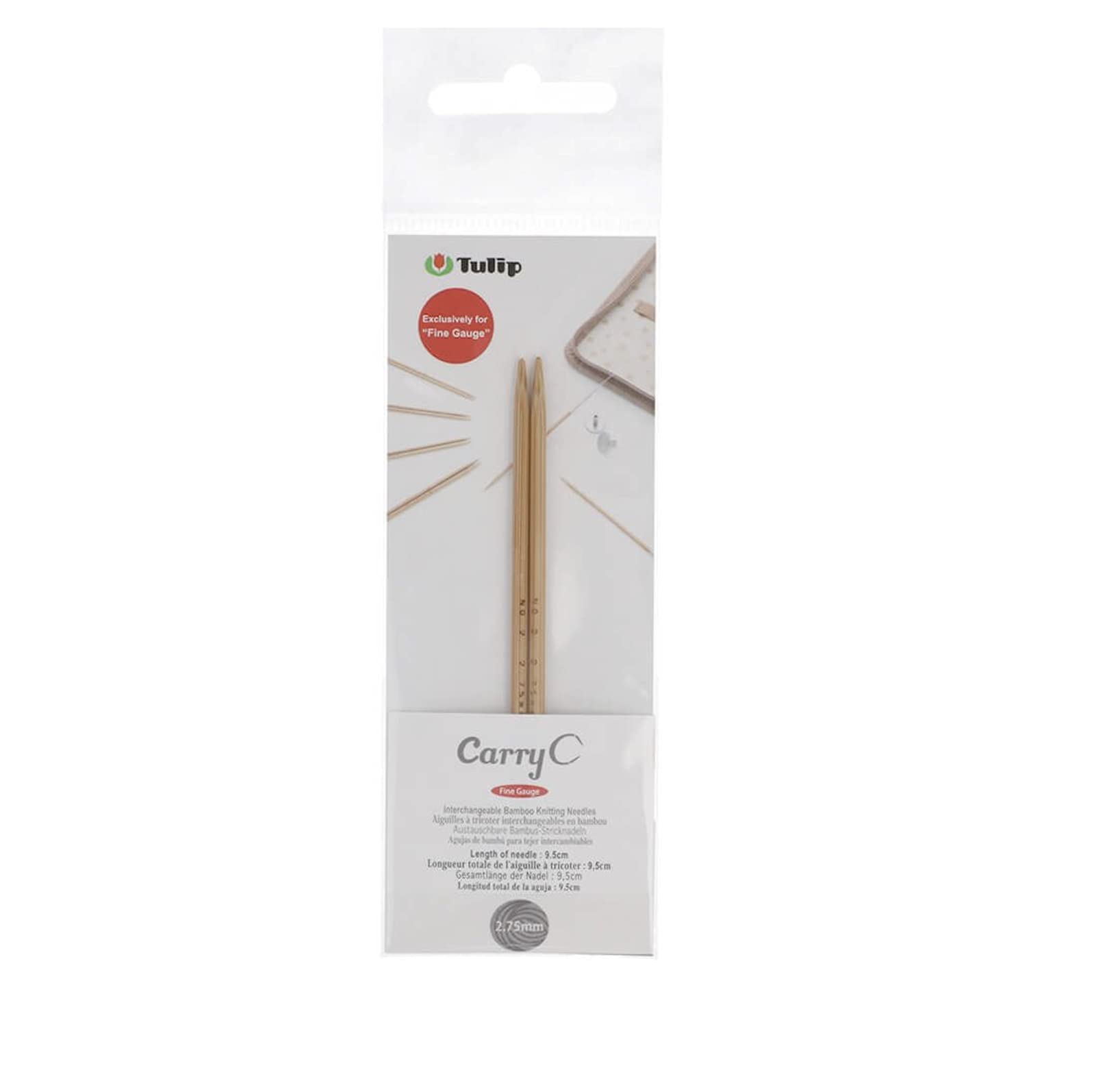 Tulip Knitting Needles, Bamboo, Beige, 2.75 mm, 2.75mm - Image 2