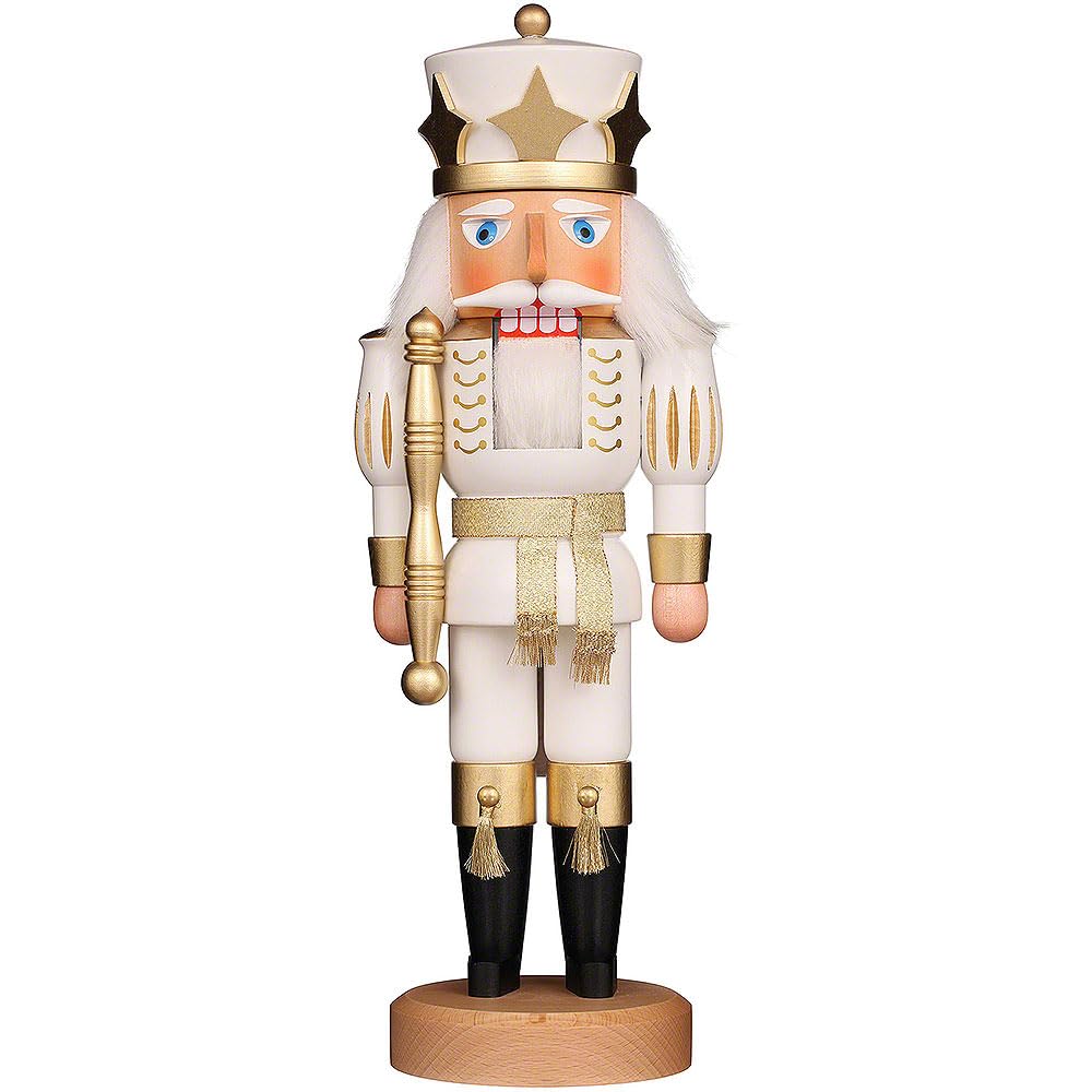 Christian Ulbricht Nutcracker - Prince White/Gold - 39 cm / 15.4 inch