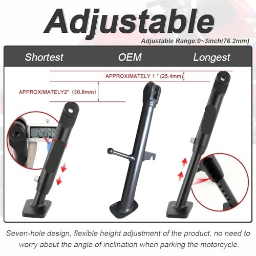 Béquille latérale en aluminium ajustable pour CBR650F CB650F - 5