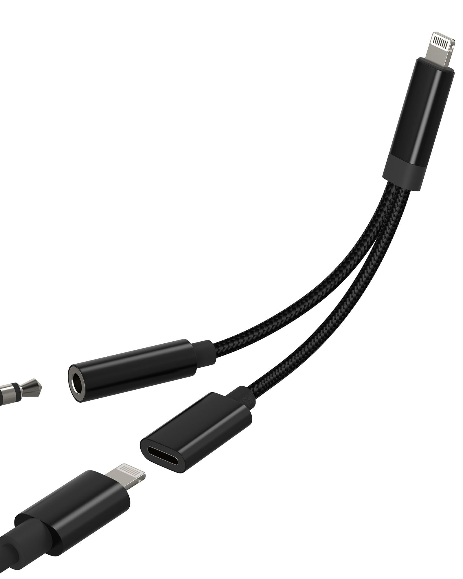 Amazon.co.jp: Lightning - 3.5mm ヘッドホンジャックアダプター (2