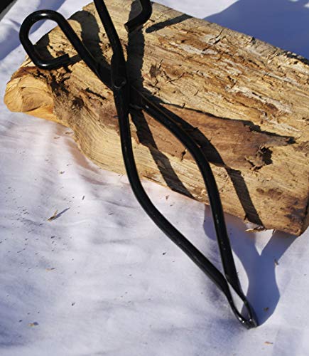 Traditional Large Log/Coal Tongs, Black - Image 2
