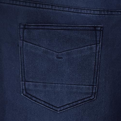 Image of ETHANOL Men's Straight Knit Denim Jeans
