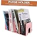 KALLORY Bookends Bookends Decorative Acrylic Binder Organizer for Desk Pink Office Decor