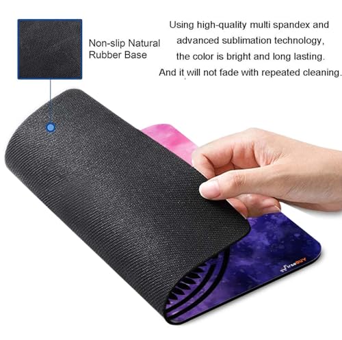 Image of Mouse Pad Tree of Life, Premium-Textured Custom Mouse Mat Design, Washable Mousepad Lycra Cloth, Non-Slip Rubber Base Computer Mouse Pads for Wireless Mouse