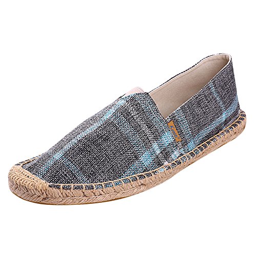 Design alla moda Kentti Check, Espadrillas Basse in Tela Uomo Blu 42 EU