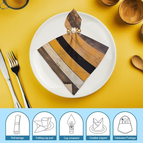 Servilletas de Tela Cuadradas 47.5x47.5 cm Pack 4 Polyester miniatura 7
