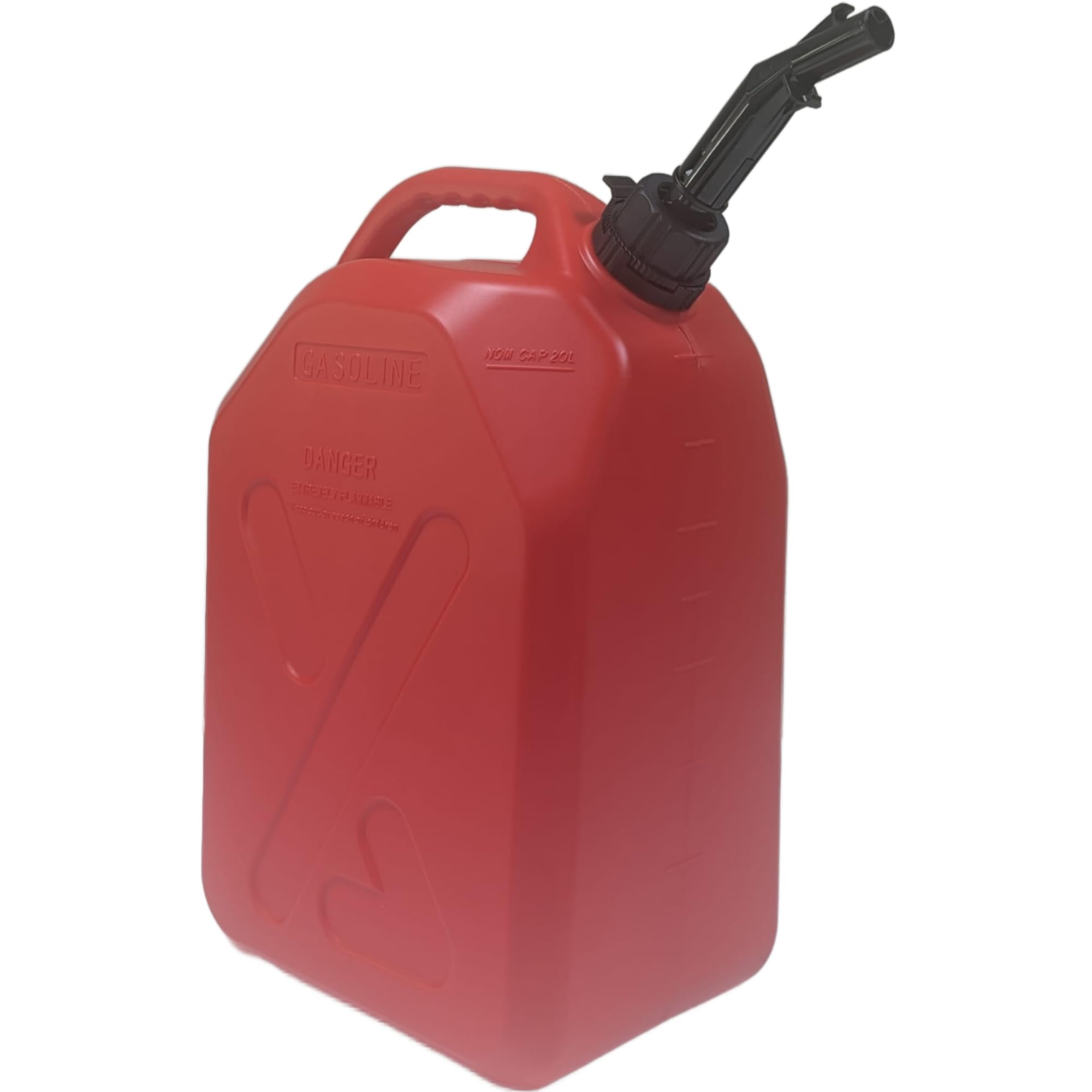Spectrum Anti-Spill Fuel Can, 20 Litre Capacity, Retractable Spout, Cam-Lock