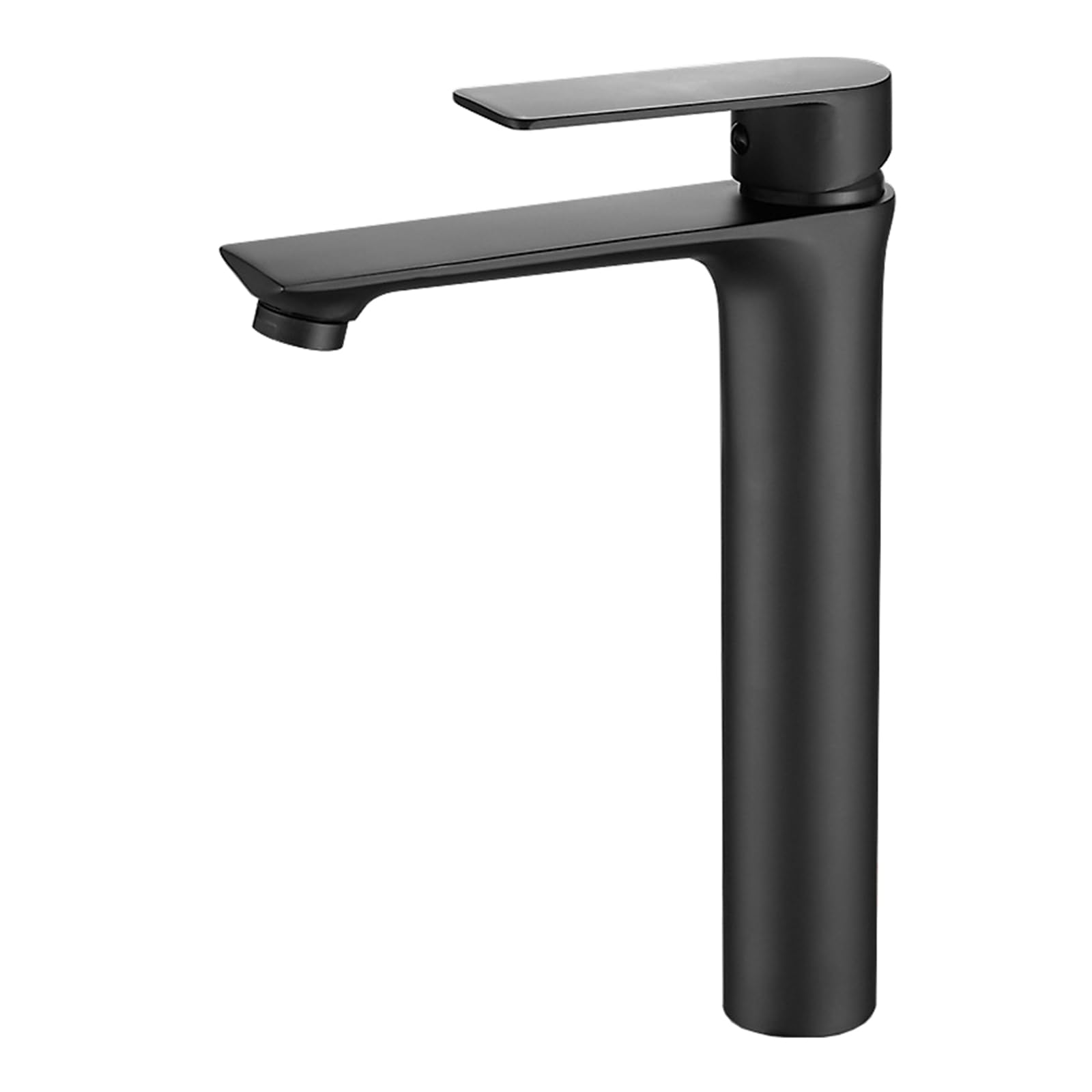 Badezimmer Waschtischarmatur Bad Armaturen Waschbecken Einhebelmischer Waschbecken Bad Hoch Einloch Wasserhahn Aus Kupfer Für Heißes Und Kaltes Wasser,Schwarz,60CM Schlauch