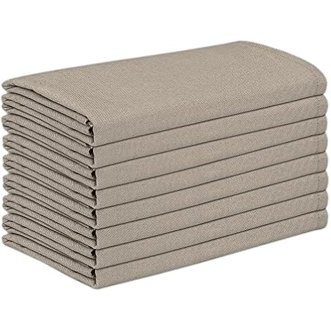 Ruvanti Stoffservietten 12er Set, 18x18 Servietten Tuch Waschbar Cover