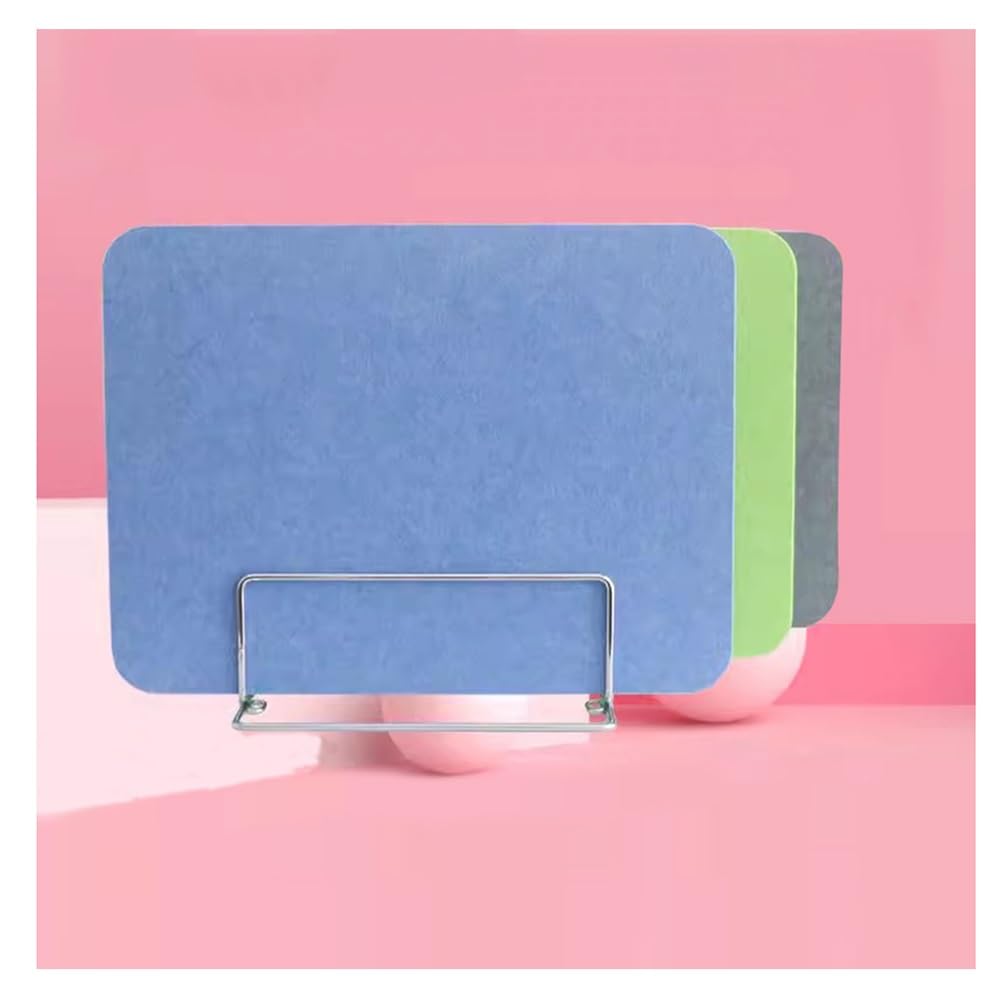 HJYCLFAZU Desk Privacy Divider, Sound Proof Dividers Clamp- Panels Stand Up Freestanding Panel for Student Testing and Easy Protection(Blue,60x30cm)