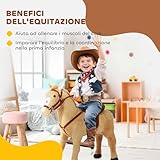 Zoom IMG-2 homcom cavallo giocattolo con sella Zoom IMG-2 homcom cavallo giocattolo con sella