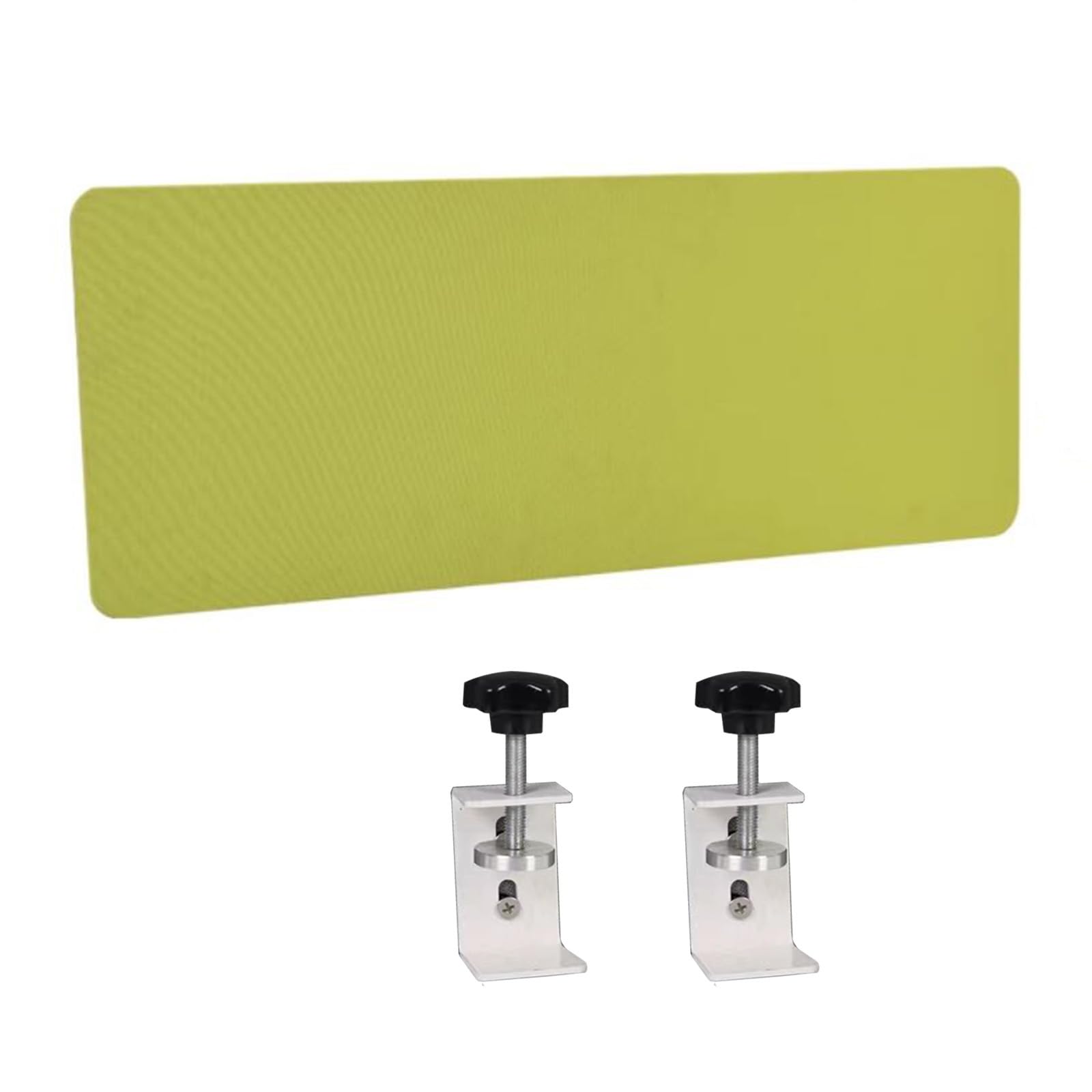 Konfigurowalna akustyczna ścianka działowa na biurko zielona przegroda biurowa do użytku pod biurkiem 130 cm x 40 cm redukuje hałas i poprawia