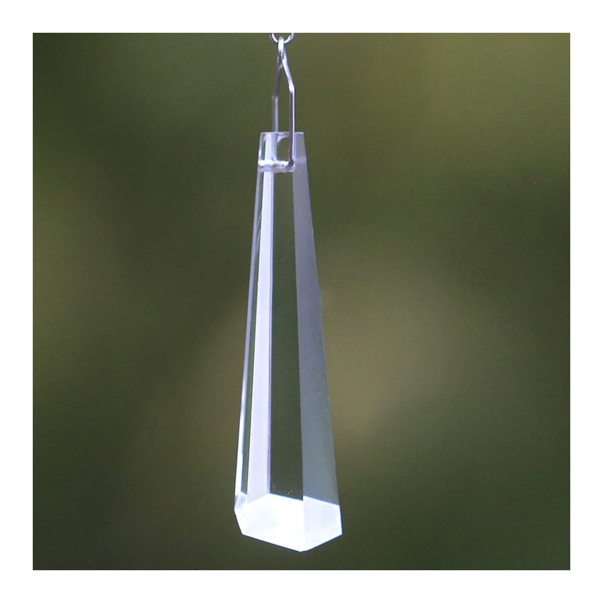 Artsim One Color Chandelier Crystal Prisms Pendants 63Mm/76Mm Hexagon Drop Icicle Crystal Prism Feng Shui Hanging Prism Pendant Craft Crystals Lighting Lamp Replacement Parts (Size : 76Mm 10Pcs)
