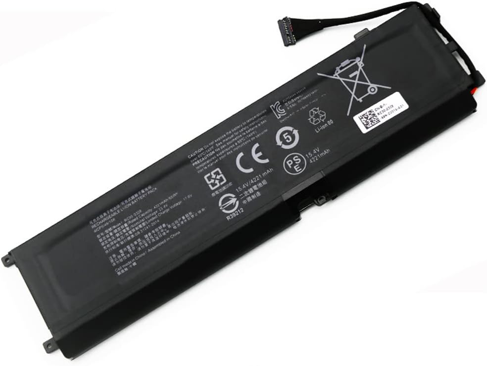 互換 適用の RC30-0328 65WH/4221MAH 対応 For RAZE-R 2020/2021 Raz-er Blade
