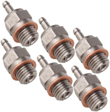 N3 Hot Nitro Engine Glow Spark Plug for RC HSP 1:10 1:8 Car HEX Size 8mm (Pack of 6)
