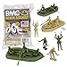 BMC Marx Plastic Army Men Beach Assault - Green vs Tan 24pc WW2 US Soldiers - Made in USA