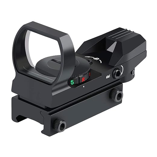 Feyachi Reflex Sight, Multiple Reticle System Red Dot Sight with Picatinny Rail Mount, Absolute Co-Witness